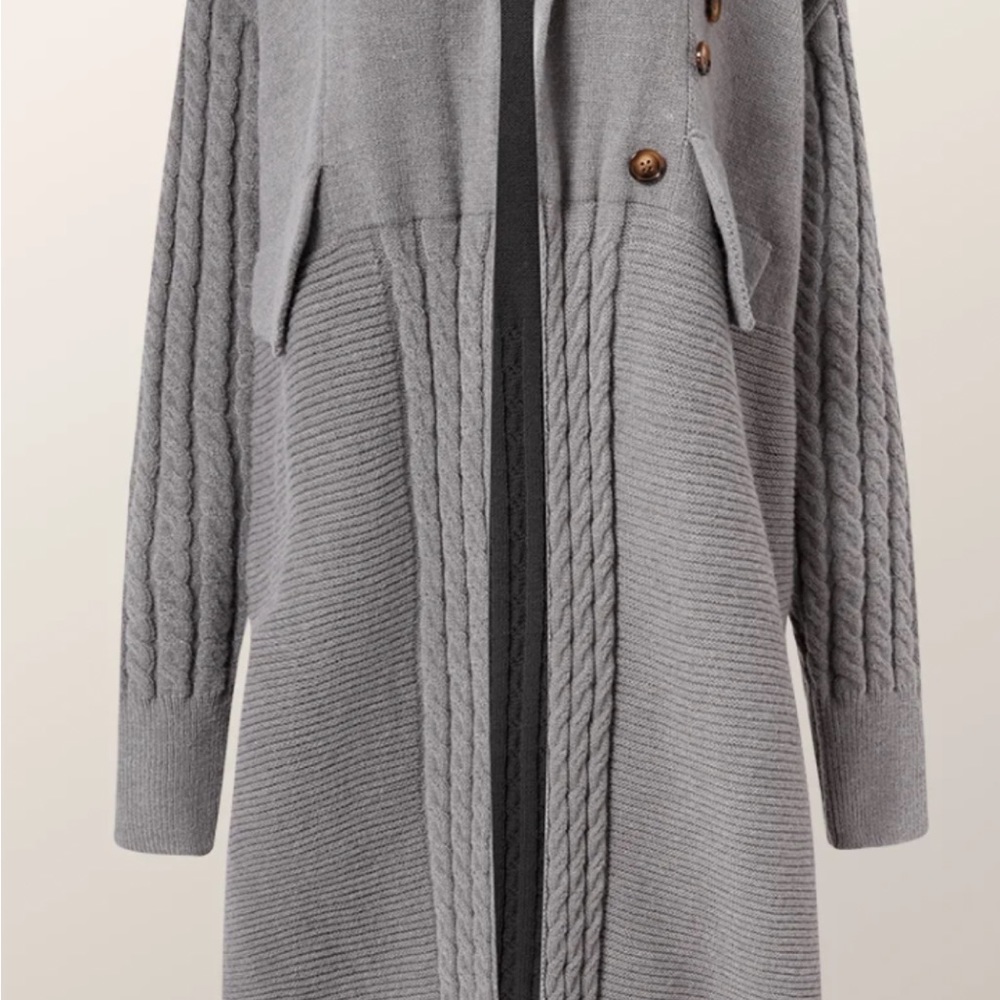 GRAY SKIRT SWEATER SET…